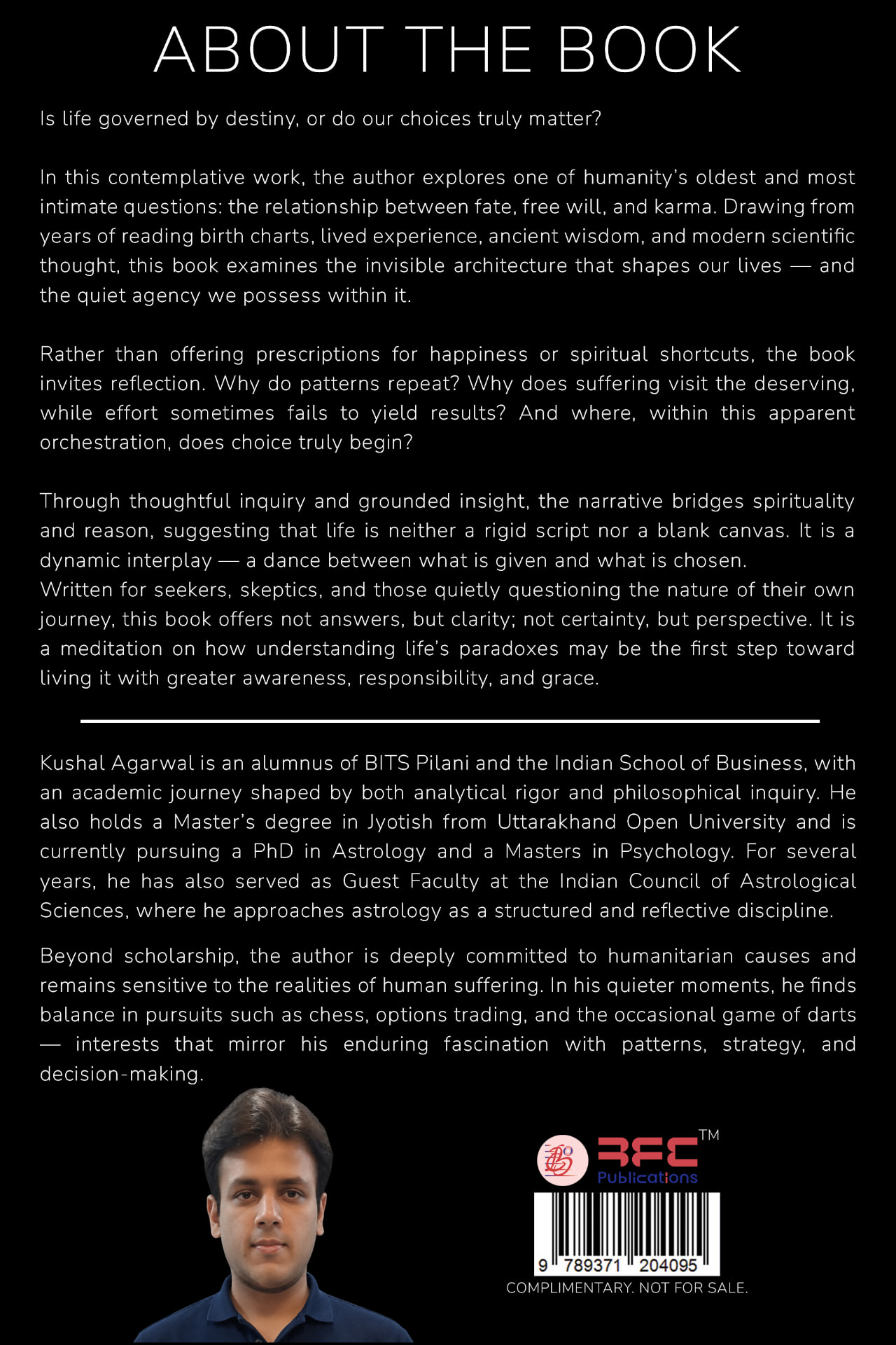 Back cover of If Destiny were a Choice